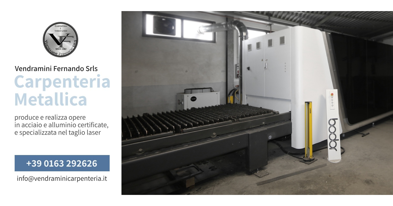 Contattaci per lavorazioni di carpenteria metallica o taglio laser a Albizzate di Vendramini Srls